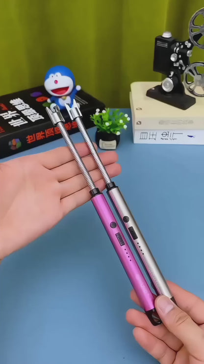 Arc Lighter With Usb Charging | Flameless Windproof | Led Battery Display | Safety Switch | Rotate 360 Degrees