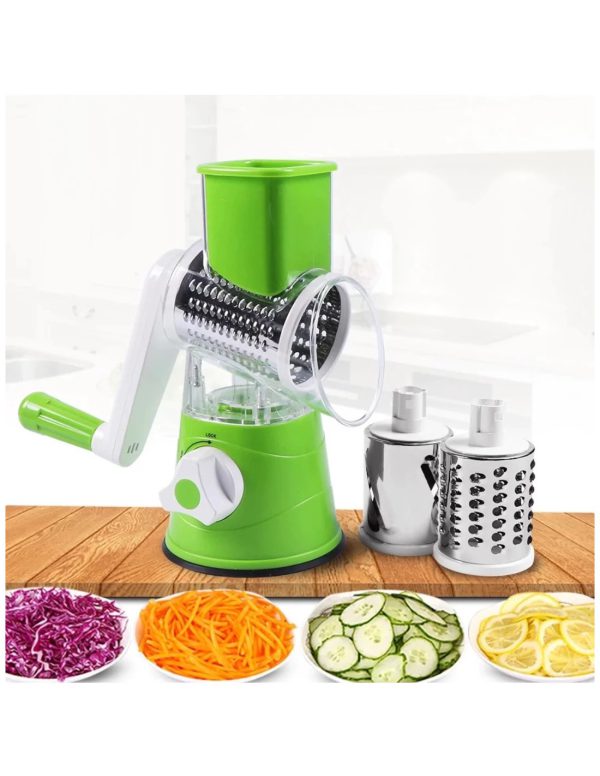 Tabletop Drum Grater | Manual Vegetable Cutter Slicer & Grater | Multi-functional Kitchen Gadget
