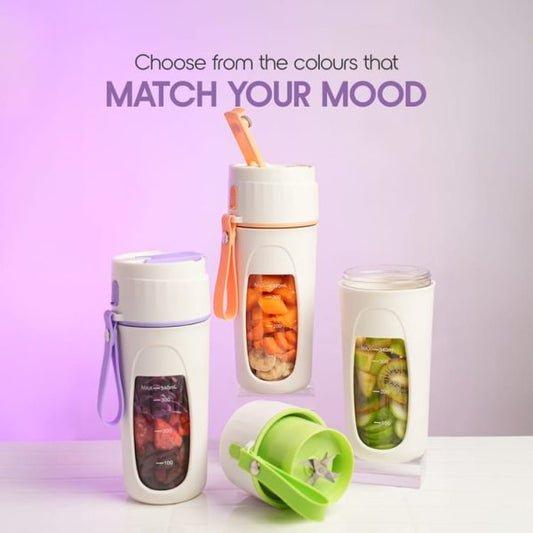 Usb Rechargeable Juicer Blender- 8 Blades- Mini Portable Personal Size Juicer 350 Ml