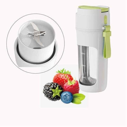 Usb Rechargeable Juicer Blender- 8 Blades- Mini Portable Personal Size Juicer 350 Ml